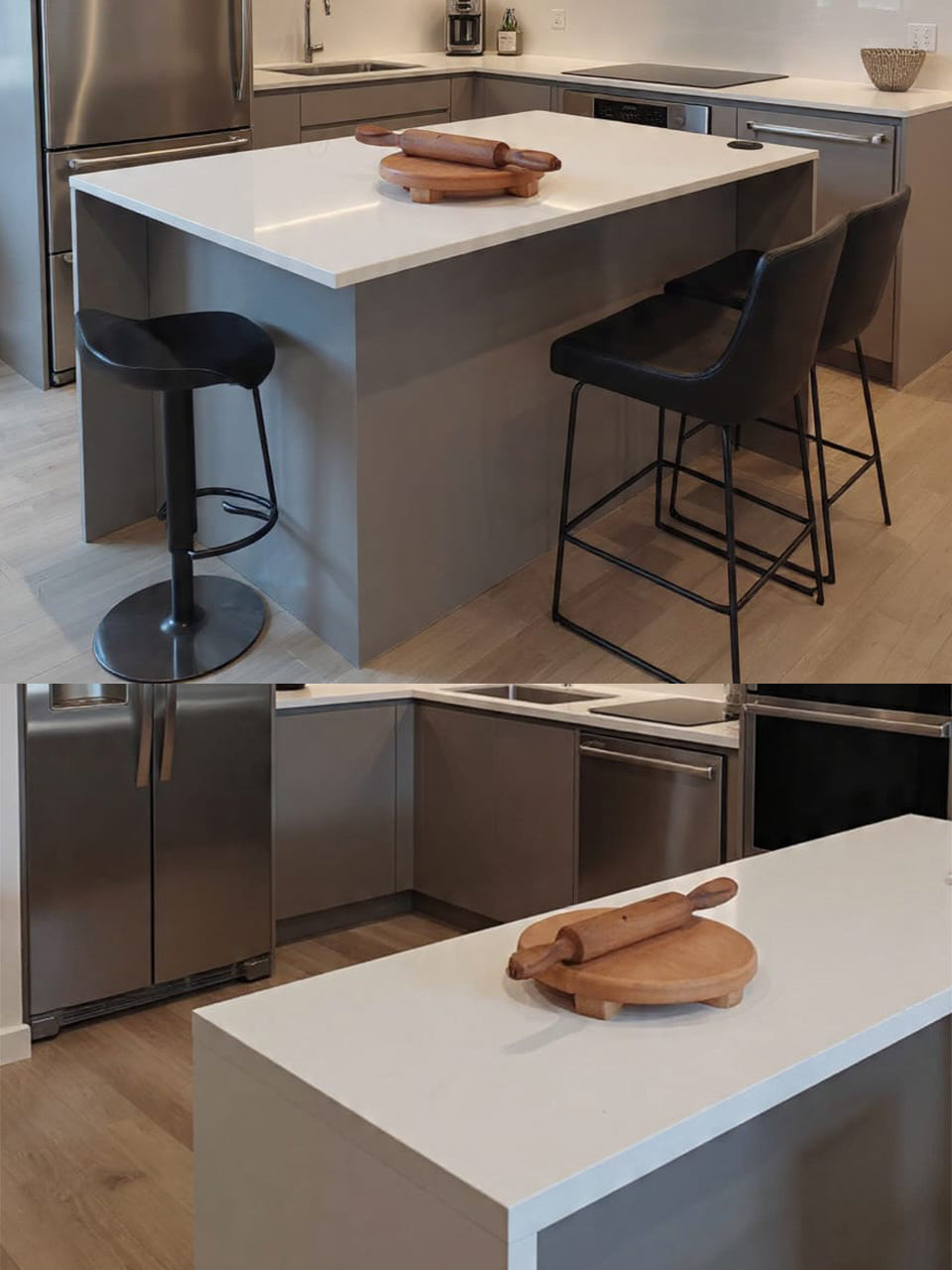 Handcrafted Vaka Wood Chapathi Board with Roller