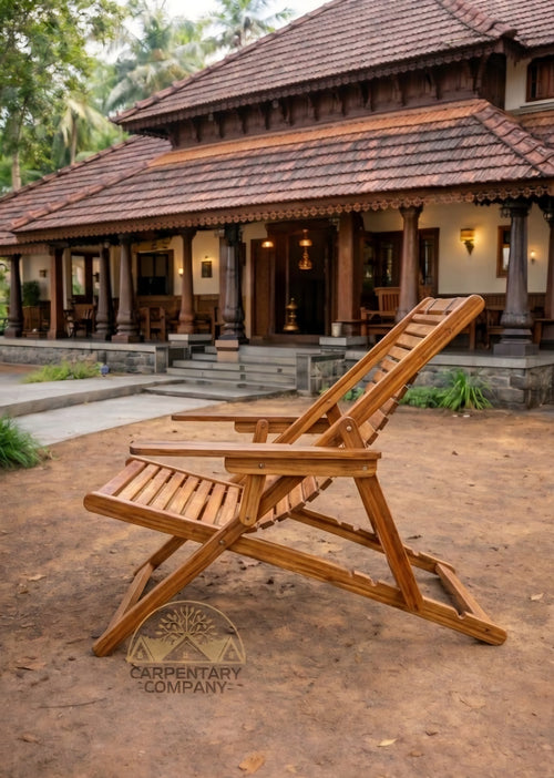 Foldable Wooden Lounge Chair