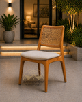 Cane Weave Wooden Dining Chair
